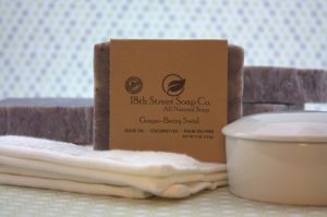 Grape-Berry Swirl Soap